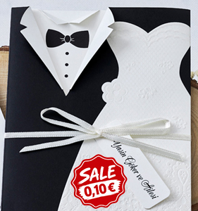 Hochzeitskarten nur 0,10 €