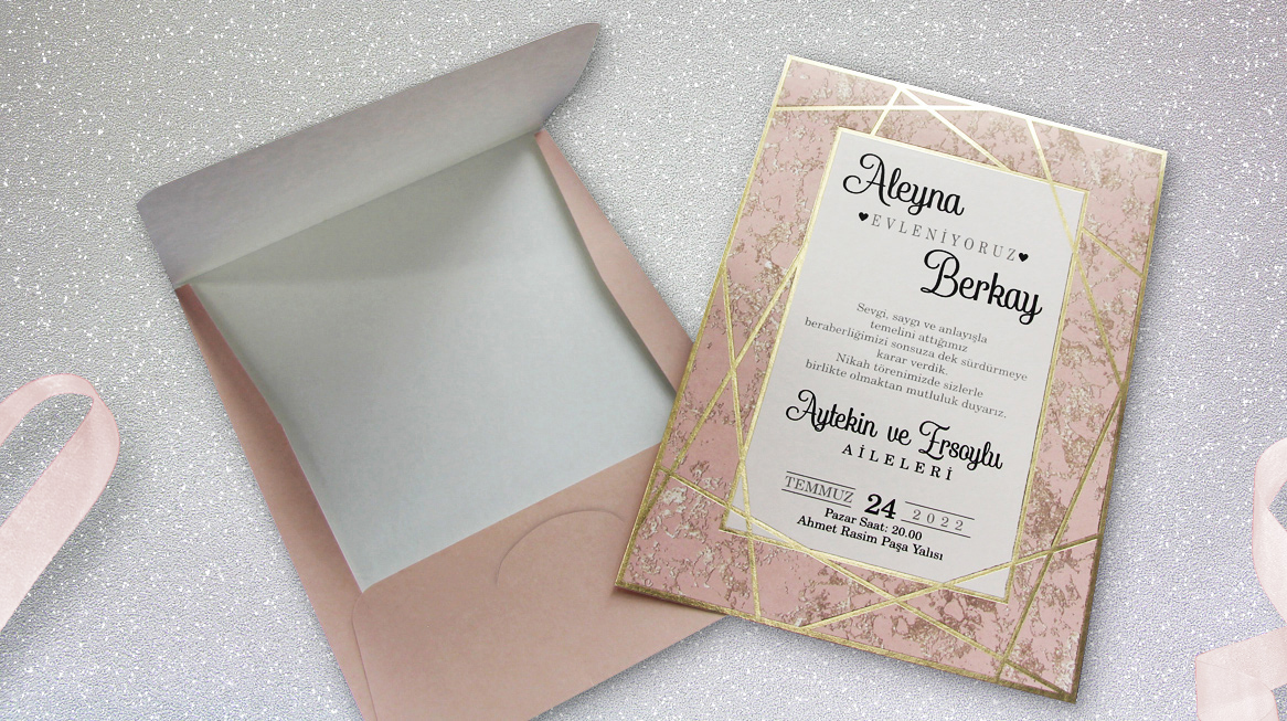 Einladungskarte zur Hochzeit, Προσκλητήρια γάμου