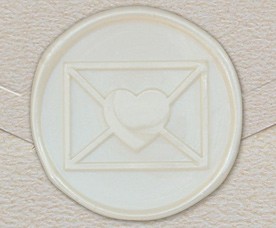 33005-00 - Cachet rond ENVELOPPE - blanc