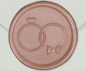 33006-06 - Cachet rond ANNEAUX - or rose