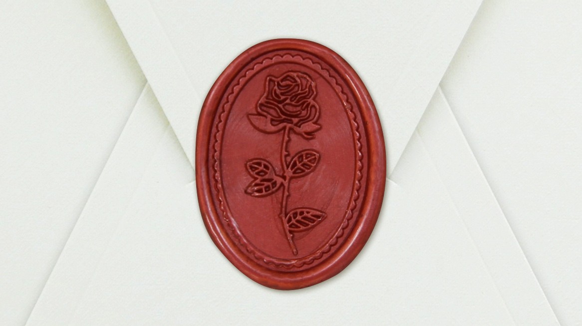 33001-10 - Siegel Oval ROSE - Bordeaux