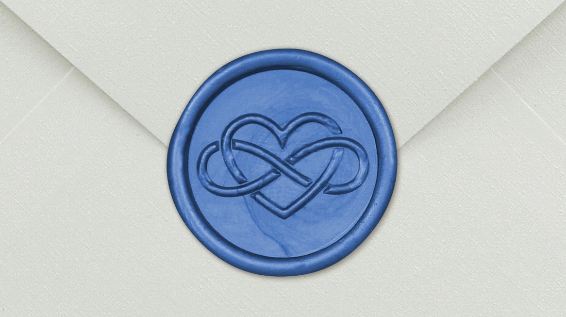 33002-07 - Siegel Rund EWIGE LIEBE - Blau