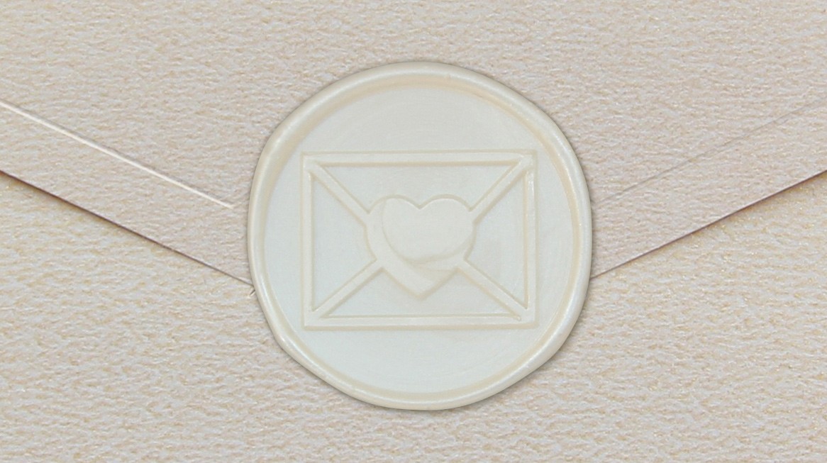 33005-00 - Siegel Rund UMSCHLAG - Weiß
