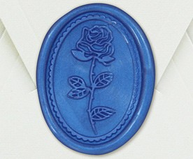 33001-07 - Siegel Oval ROSE - Blau