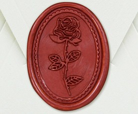 33001-10 - Siegel Oval ROSE - Bordeaux