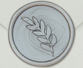 33003-12 - Siegel Rund OLIVENZWEIG - Silber