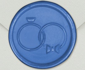 33006-07 - Siegel Rund RINGE - Blau
