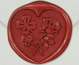 33007-10 - Siegel Herz BLUMEN - Bordeaux