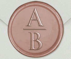 33000-06R - Siegel Rund mit Initialen - Rose Gold