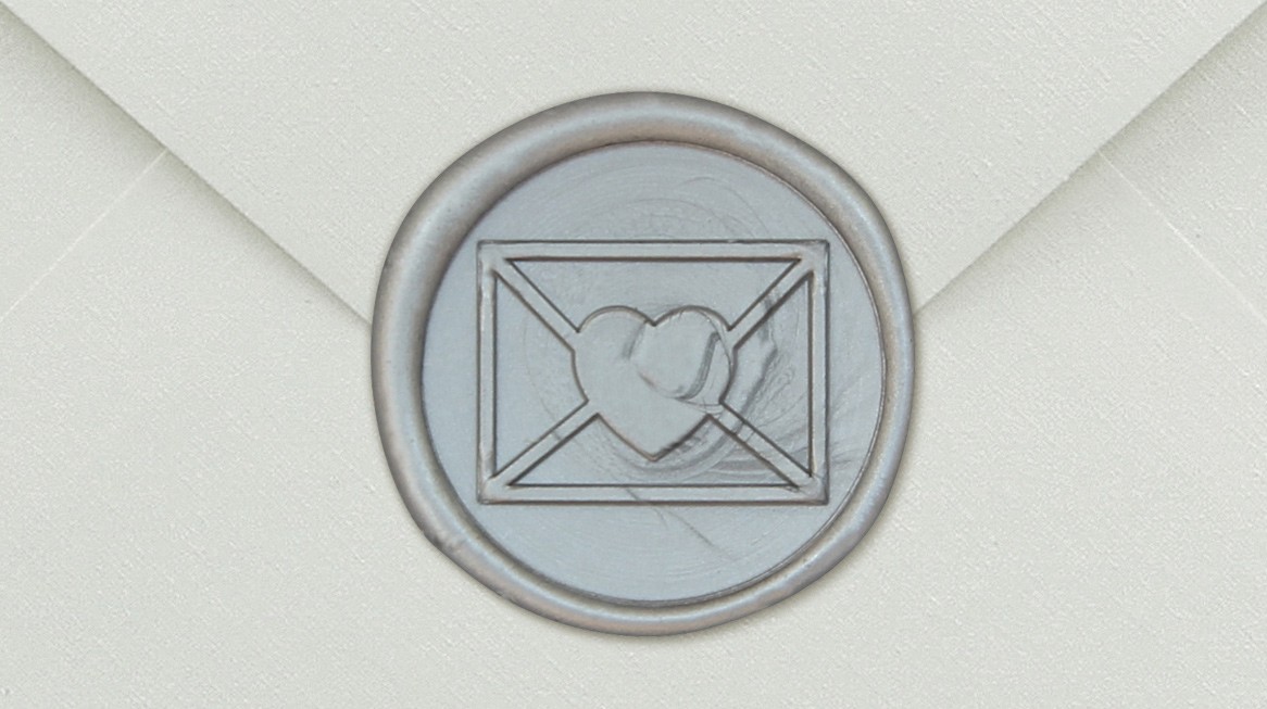 33005-12 - Round seal ENVELOPPE - silver