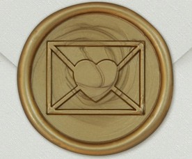 33005-16 - Round seal ENVELOPPE - gold