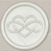 33002-00 - Round seal ETERNAL LOVE - white