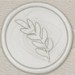 33003-00 - Round seal OLIVE BRANCH - white