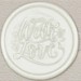 33004-00 - Round seal WITH LOVE - white