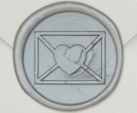 33005-12 - Yuvarlak mühür ZARF - Gümüş